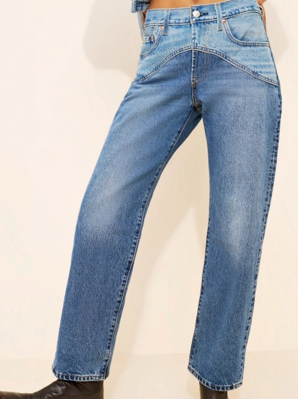 Levi’s 501 90’s western two tone jeans